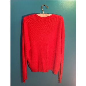 American eagle red sweater